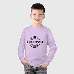 Лонгслив хлопковый детский Made in Chechnya, цвет: лаванда — фото 2