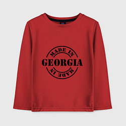 Лонгслив хлопковый детский Made in Georgia (сделано в Грузии), цвет: красный