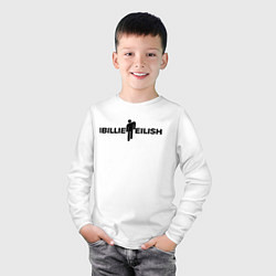 Лонгслив хлопковый детский BILLIE EILISH: White Fashion, цвет: белый — фото 2