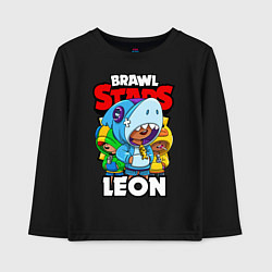 Детский лонгслив BRAWL STARS LEON