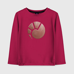 Лонгслив хлопковый детский MINMATAR, цвет: маджента