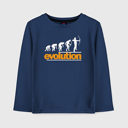 Детский лонгслив Evolution of the archer