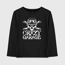 Лонгслив хлопковый детский Crazy garage, цвет: черный