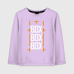 Лонгслив хлопковый детский Box box box, цвет: лаванда