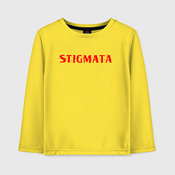 Лонгслив хлопковый детский Stigmata, цвет: желтый
