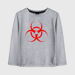 Лонгслив хлопковый детский BIOHAZARD, цвет: меланж