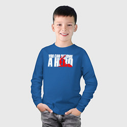 Лонгслив хлопковый детский MY HERO ACADEMIA, цвет: синий — фото 2