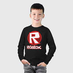 Лонгслив хлопковый детский ROBLOX, цвет: черный — фото 2
