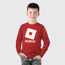 Лонгслив хлопковый детский ROBLOX, цвет: красный — фото 2