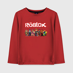 Лонгслив хлопковый детский ROBLOX, цвет: красный