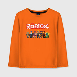 Лонгслив хлопковый детский ROBLOX, цвет: оранжевый