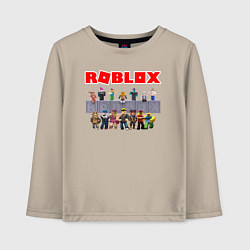 Лонгслив хлопковый детский ROBLOX, цвет: миндальный