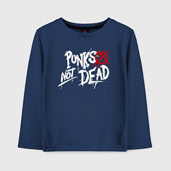 Детский лонгслив Punks not dead