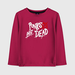 Детский лонгслив Punks not dead