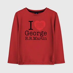 Лонгслив хлопковый детский I Love George Martin, цвет: красный
