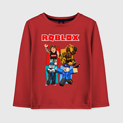 Лонгслив хлопковый детский ROBLOX, цвет: красный