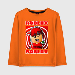 Лонгслив хлопковый детский ROBLOX, цвет: оранжевый