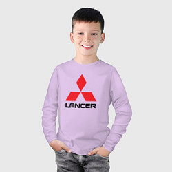 Лонгслив хлопковый детский MITSUBISHI LANCER, цвет: лаванда — фото 2