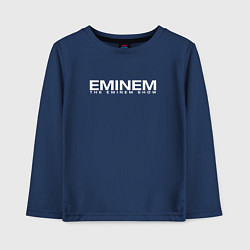 Лонгслив хлопковый детский EMINEM, цвет: тёмно-синий