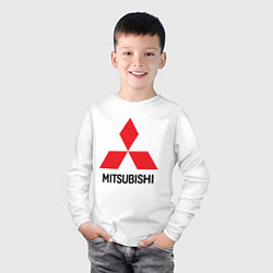 Лонгслив хлопковый детский MITSUBISHI, цвет: белый — фото 2