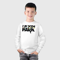 Лонгслив хлопковый детский LINKIN PARK, цвет: белый — фото 2