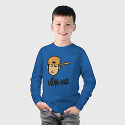 Лонгслив хлопковый детский BLINK-182, цвет: синий — фото 2