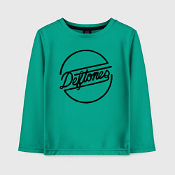 Лонгслив хлопковый детский Deftones, цвет: зеленый