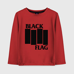 Лонгслив хлопковый детский BLACK FLAG, цвет: красный