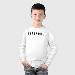 Лонгслив хлопковый детский Paramore, цвет: белый — фото 2