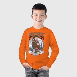 Лонгслив хлопковый детский Санкт-Петербург, цвет: оранжевый — фото 2