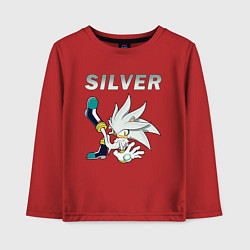 Лонгслив хлопковый детский SONIC Silver, цвет: красный