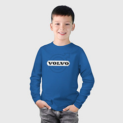 Лонгслив хлопковый детский VOLVO, цвет: синий — фото 2