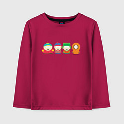 Лонгслив хлопковый детский SOUTH PARK, цвет: маджента