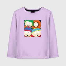 Лонгслив хлопковый детский South Park, цвет: лаванда