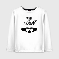 Лонгслив хлопковый детский South Park Who is the Coon?, цвет: белый