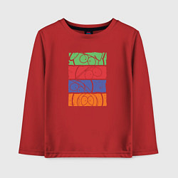 Лонгслив хлопковый детский South Park лица, цвет: красный