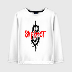 Лонгслив хлопковый детский SLIPKNOT, цвет: белый