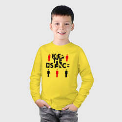 Лонгслив хлопковый детский Keep the Distance, цвет: желтый — фото 2
