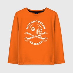 Лонгслив хлопковый детский Garage, цвет: оранжевый