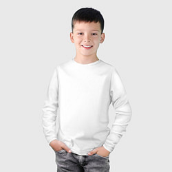 Лонгслив хлопковый детский СЕРДЕЧКО, цвет: белый — фото 2
