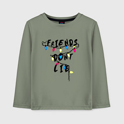 Лонгслив хлопковый детский Friends dont lie, цвет: авокадо