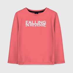 Лонгслив хлопковый детский Falling in Reverse, цвет: коралловый