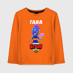 Лонгслив хлопковый детский BRAWL STARS TARA, цвет: оранжевый