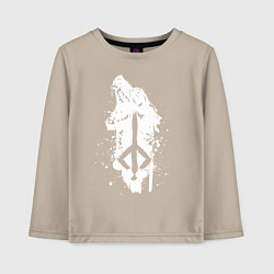 Лонгслив хлопковый детский BLOODBORNE, цвет: миндальный