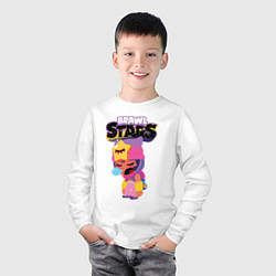 Лонгслив хлопковый детский Sandy Brawl Stars, цвет: белый — фото 2