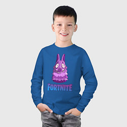 Лонгслив хлопковый детский Lama Fortnite, цвет: синий — фото 2