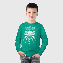 Лонгслив хлопковый детский ВЕДЬМАК, цвет: зеленый — фото 2