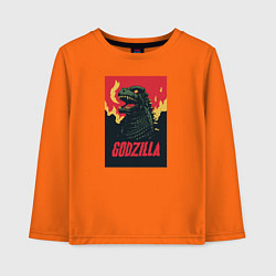 Детский лонгслив Godzilla