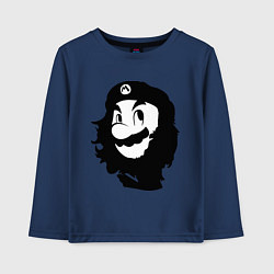 Лонгслив хлопковый детский Che Mario, цвет: тёмно-синий