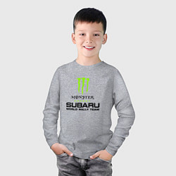 Лонгслив хлопковый детский MONSTER ENERGY Z, цвет: меланж — фото 2